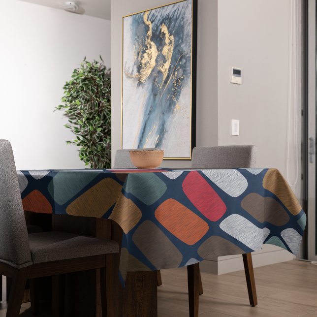 Nappe Galets multicolores (pebbles tablecloth)