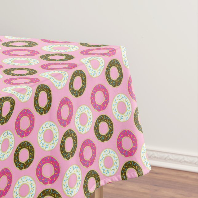 Nappe Gâteau Donut Anniversaire Enfant Rose Mignon (In Situ)