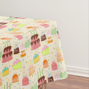 Nappe Gâteaux et bougies