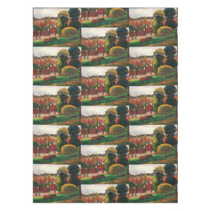 Nappe Gauguin Une ferme en Bretagne Art du paysage vinta