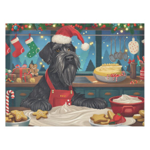 Nappe Géant Schnauzer Fête de fin d'année en cuisine : N