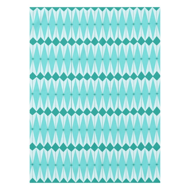 Nappe Geometric Diamonds et Starburst Tablecloth (Devant)