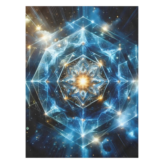Nappe Géométrie cosmique mandala étoile univers abstrait (Devant)