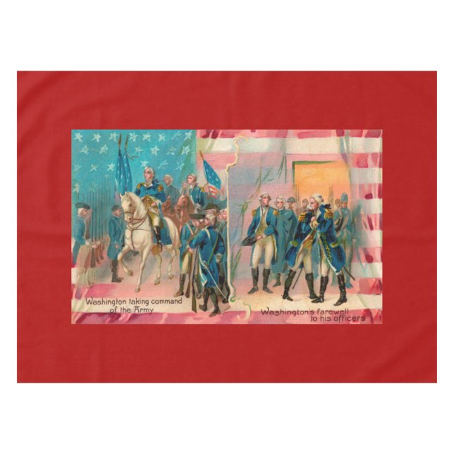 Nappe George Washington et les troupes (Devant (Horizontal))