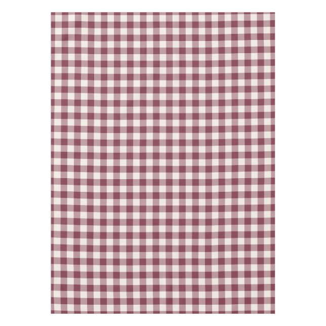 Nappe Gingham Carreauté Classique Bourgogne (Devant)