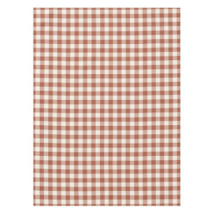 Nappe Gingham carreauté classique en terre cuite