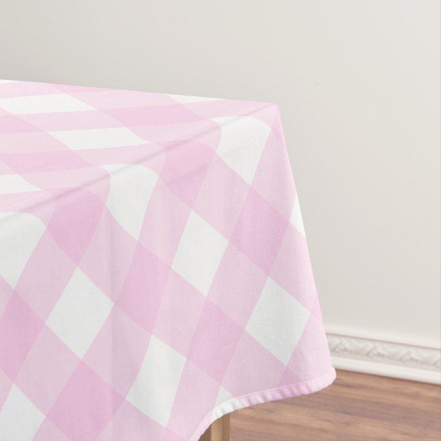 Nappe Gingham rose (In Situ)
