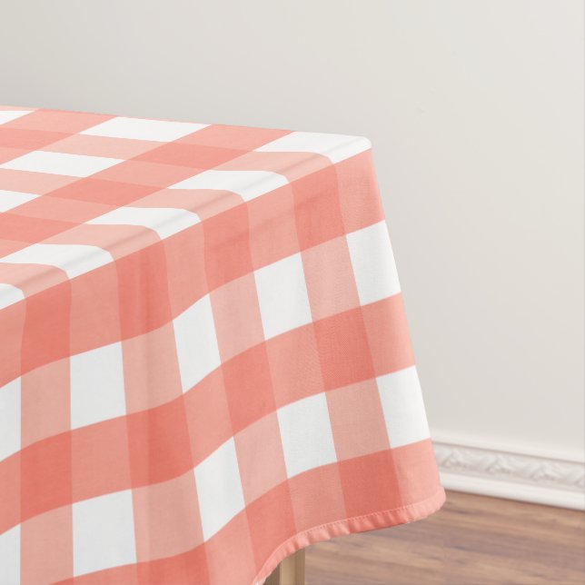 Nappe Gingham rose (In Situ)
