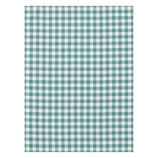 Nappe Gingham Vérifié Classique Sarcelle (Devant)