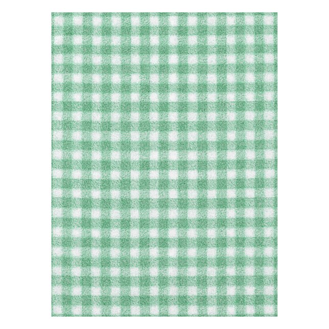 Nappe Gingham vert menthe à carreaux  (Devant)