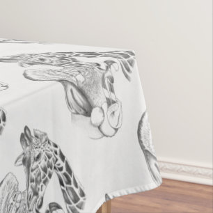 Nappe Giraffe de Noël et Père Noël