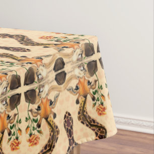 Nappe Giraffe romantique - Drôle