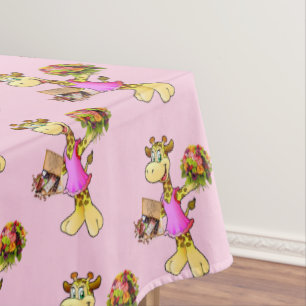 Nappe Giraffe rose Floral