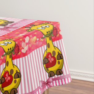 Nappe Giraffe Saint-Valentin