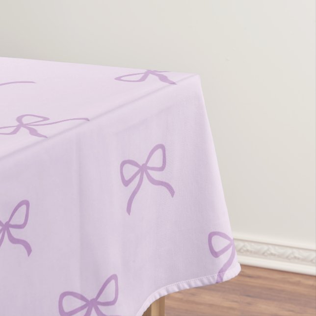 Nappe Girly Chic Purple Bow Pattern Spring & Summer  (In Situ)