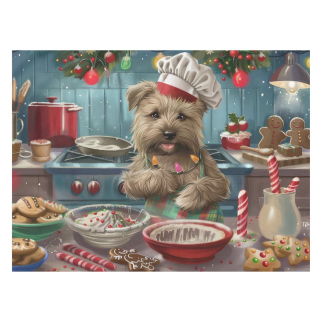 Nappe Glen of Imaal Terrier Fête de fin d'année en cuisi (Devant (Horizontal))