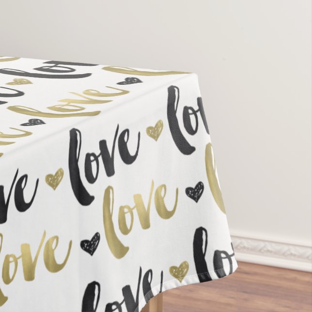 Nappe Gold Black Love Heart (In Situ)