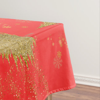 Nappe Gold JOYFUL on Red ChristmasHoliday Party