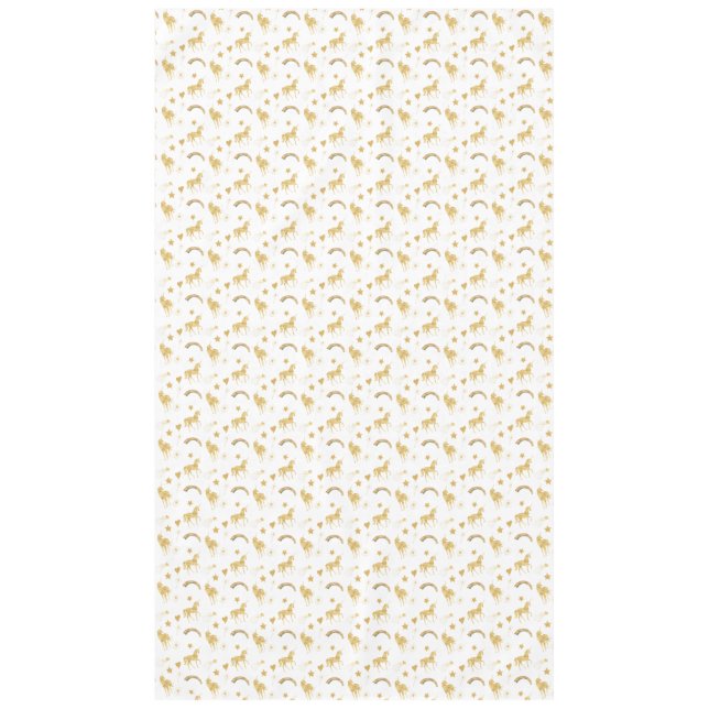 Nappe Gold Unicorns Rainbow Stars (Devant)