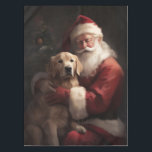Nappe Golden Retriever with Santa Clause Christmas<br><div class="desc">Laissez-vous tenter par l'esprit des vacances grâce à notre design de Noël Père Noël et Chien. C'est l'ajout parfait à votre collection festive !</div>