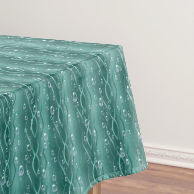 Nappe Gouttes de pluie sur du métal vert (In Situ)