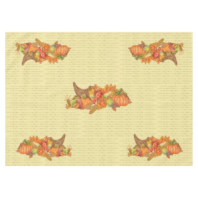 Nappe Grace Before Meals Thanksgiving Tablecloth (Devant (Horizontal))