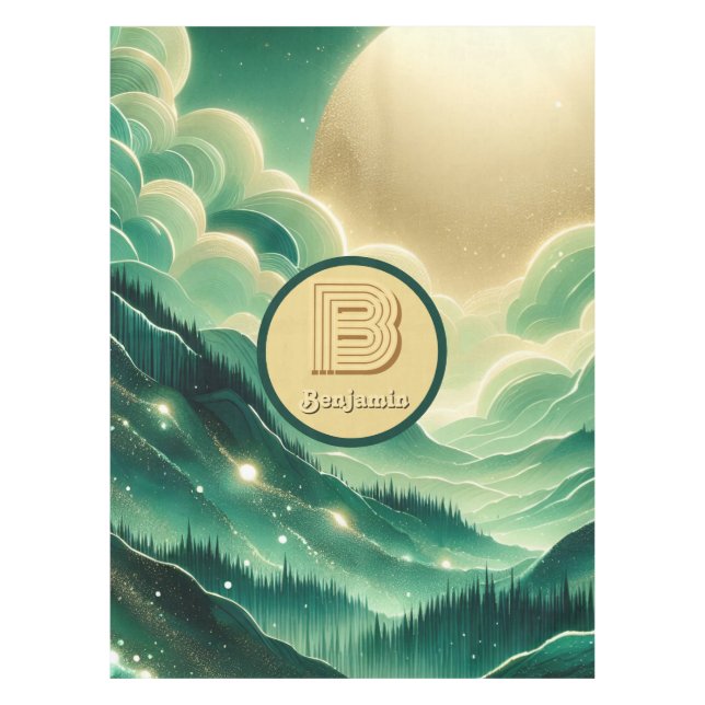 Nappe Gradient Emerald Kelly Parties scintillant verte M (Devant)