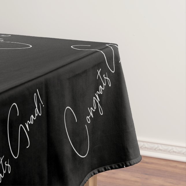 Nappe Gradué noir et blanc Élégant Gradué moderne (In Situ)