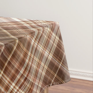 Nappe Graines et Noix Brun Carreaux