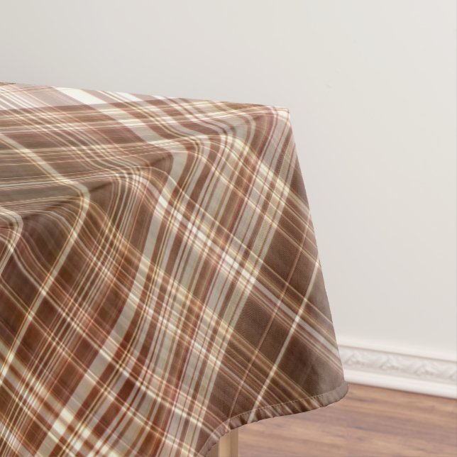 Nappe Graines et Noix Brun Carreaux (In Situ)