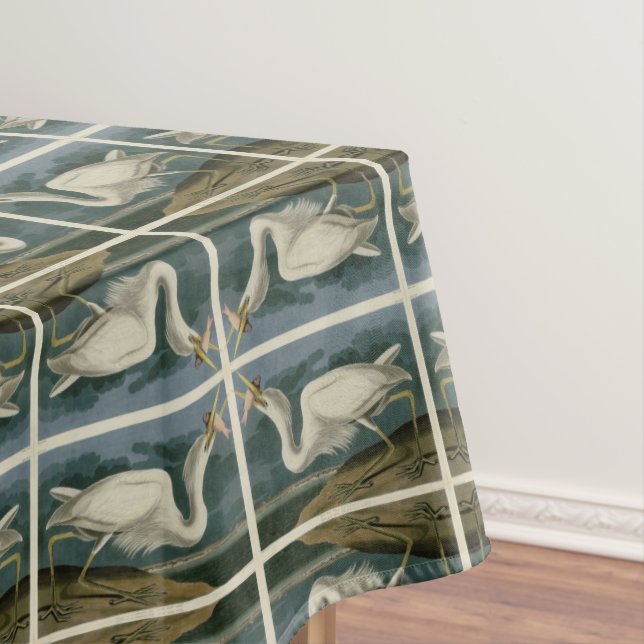 Nappe Grand héron blanc, des oiseaux d'Amérique d'Audubo (In Situ)