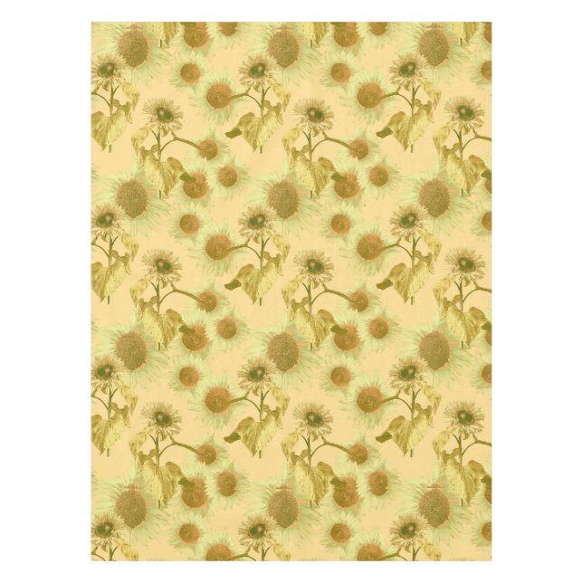 Nappe Grand Motif de tournesol (Devant)
