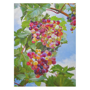 Nappe Grapevine ensoleillée - Raisins colorés Peinture d