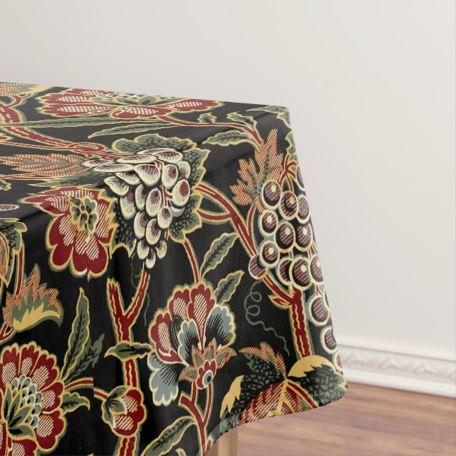 Nappe Grapevine & Fleurs Vintage Victorian Era Motif (In Situ)