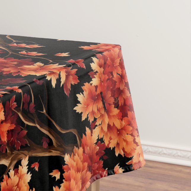 Nappe Graphique Motif sans couture Red Fall Maple Tree (In Situ)