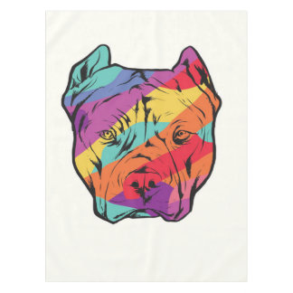 Nappe Graphiques Pitbull colorés