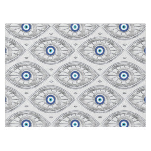 Nappe Grec Mati Mataki - motif d'oeil mauvais de