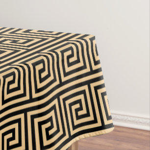 Nappe Grec Meander Carré Motif principal Brown