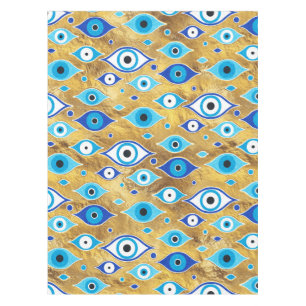 Nappe Grèce Mati Mataki - motif des yeux malveillants de
