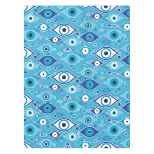 Nappe Grèce Mati Mataki - motif des yeux malveillants de