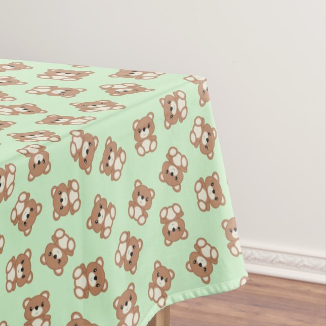 Nappe Green Teddy Bear Geburtstagspartei (In Situ)
