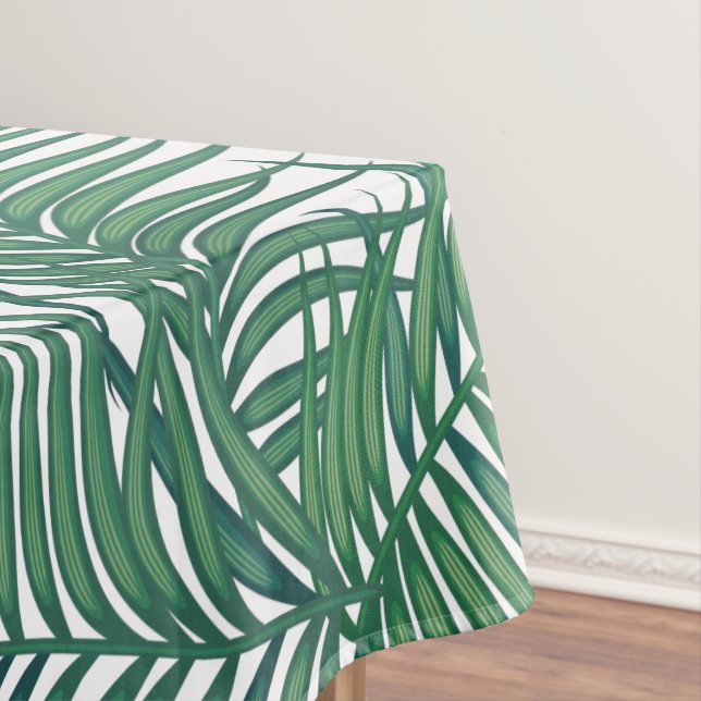 Nappe Green Tropical Palm Feuille (In Situ)