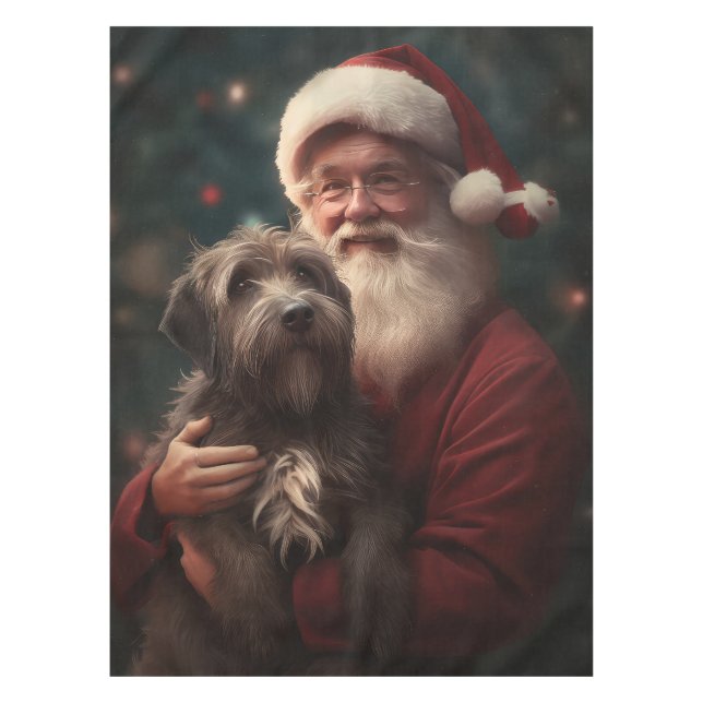 Nappe Griffon à poil dur Père Noël Noël (Devant)