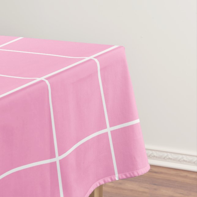 Nappe Grille rose et blanc (In Situ)