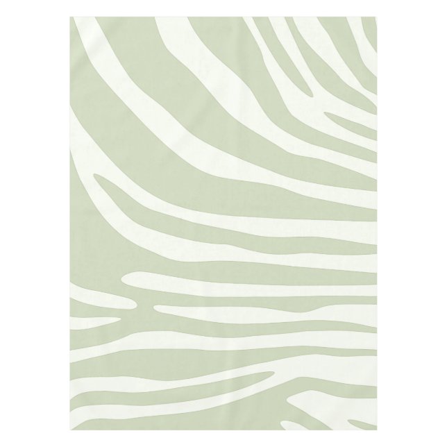 Nappe Grille verte et blanche Zebra (Devant)