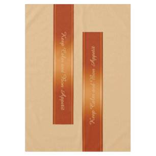 Nappe Grilles Bordure Décor rouge + votre texte