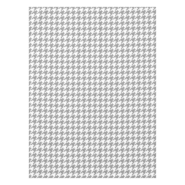 Nappe Gris cendré blanc carreaux pied de poule (Devant)
