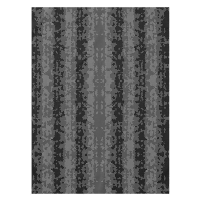 Nappe Gris Noir Motif Abstrait Irrégulier Design  (Devant)