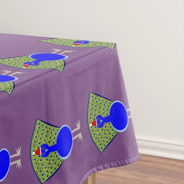 Nappe Gros paon de Noël (In Situ)
