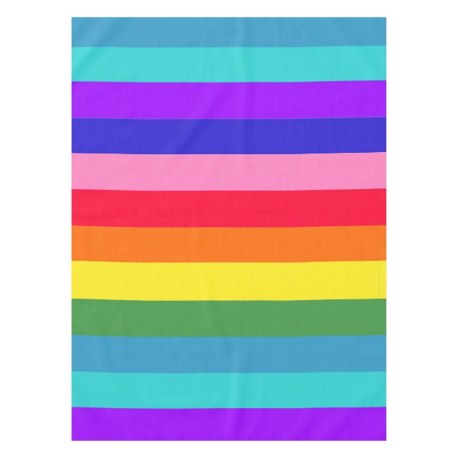 Nappe Grosses bandes de couleurs arc-en-ciel (Devant)